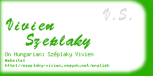 vivien szeplaky business card
